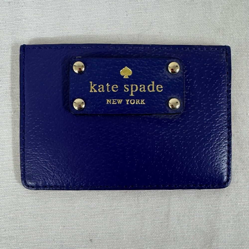 Kate Spade Slim Card Holder in Royal Blue